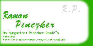 ramon pinczker business card